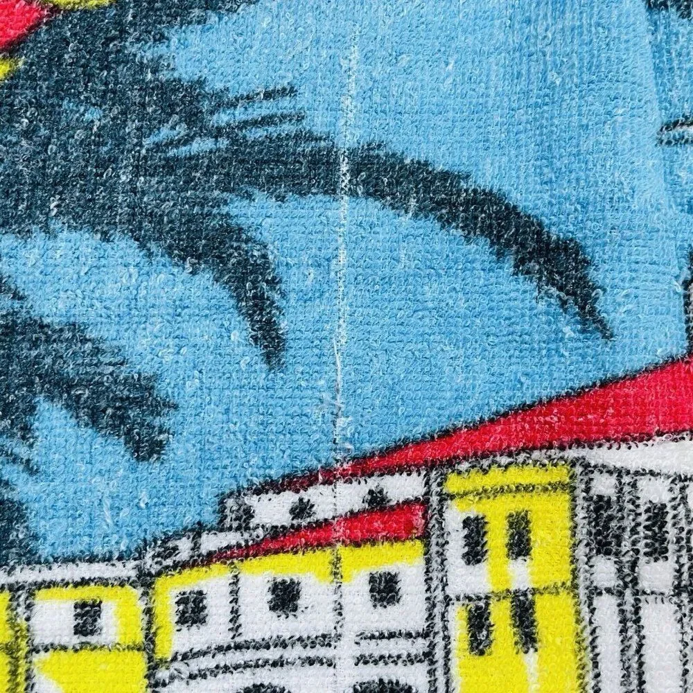 RARE Vintage 1980s Hedley Catalina Island Cotton Towel 55 x 29 Beach Souvenir